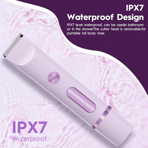 Joigivit Purple 2-in-1 Dual Head Bikini & Body Trimmer for Women