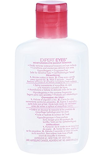 Maybelline Expert Eyes Moisturizing Eye Makeup Remover Unscented 2 Count