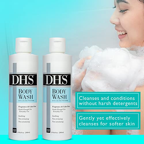 Person & Covey DHS Moisturizing Body Wash 16 Oz Pack of 2 - Sensitive & Eczema Relief