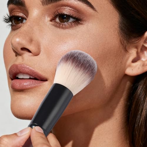 Makeup Brushes Set with 2 PU-Leather Bags - 26 Pieces, Red - Brushes and Bags