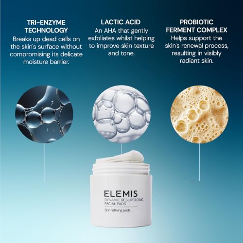 Elemis Dynamic Resurfacing Facial Pads 60 Count - Gentle Exfoliating Treatment