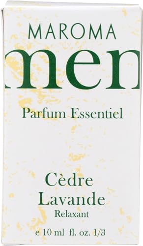 Cedar Lavender Perfume for Men - Organic Fragrance with Himalayan Cedar & Lavender, 0.33 FZ