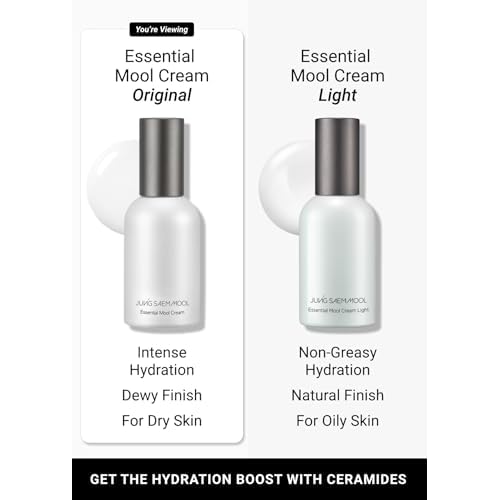 JUNG SAEM MOOL Essential Mool Cream | Hydrating Primer for a Long-Lasting Foundation Makeup, Glow Finish, Centella and Panthenol for Glass Skin, Korean Skincare (Original, 1.7 Fl Oz)