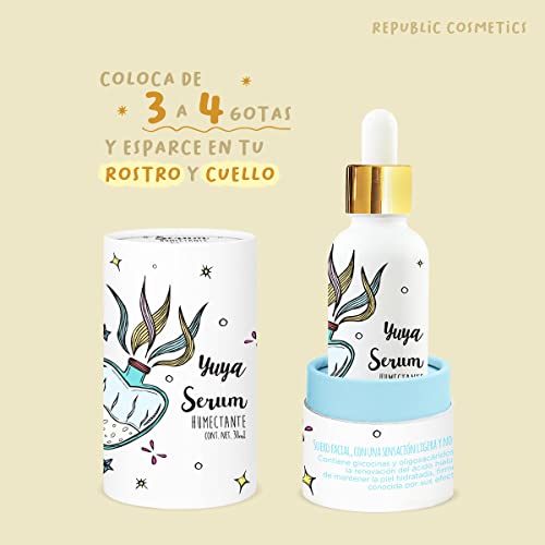 YuYa Cruelty-Free Makeup Night Serum - Hydrating, Nourishing, and Anti-Aging Formula with Hyaluronic Acid and Jojoba for Youthful, Radiant Skin - 30 ml