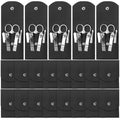 24 Pack 3.94 Inch Stainless Steel Manicure & Nail Clipper Set with Leather Storage