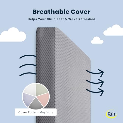 Delta Children Breathable Limited Two-Stage Crib & Toddler Mattress - Waterproof & Washable Cover, Made in USA