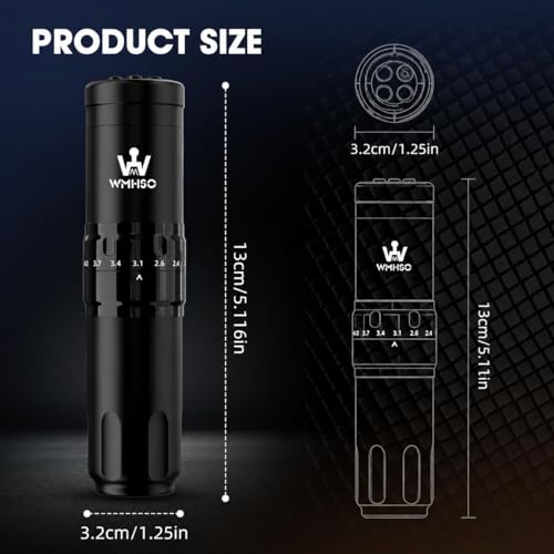 Cordless Rotary Tattoo Practice Kit with 1500mAh Pen for Beginners