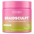 Seraya BraidSculpt Non-Flaking Braiding Gel - Extra Hold Edge Control, Rosemary Mint, 16.9 oz - Pack of 1