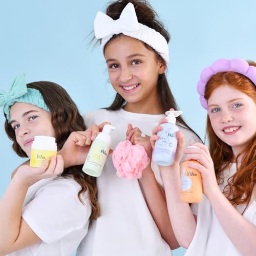 Complete Skin & Hair Care Set, Shampoo, Conditioner, Face Wash, Face Cream, Unisex Children, 5.7 Fl Oz (Yellow)