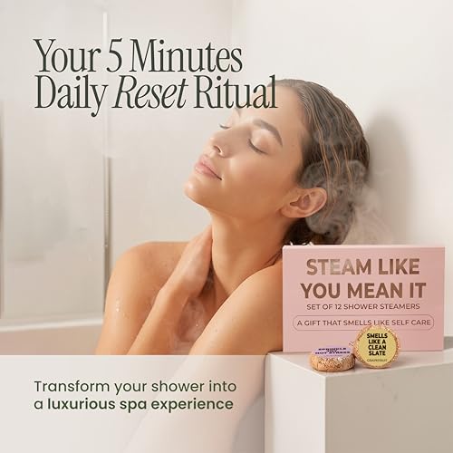 Self Care 12 Pack Aromatherapy Shower Steamers - Relaxation & Stress Relief Set for Women