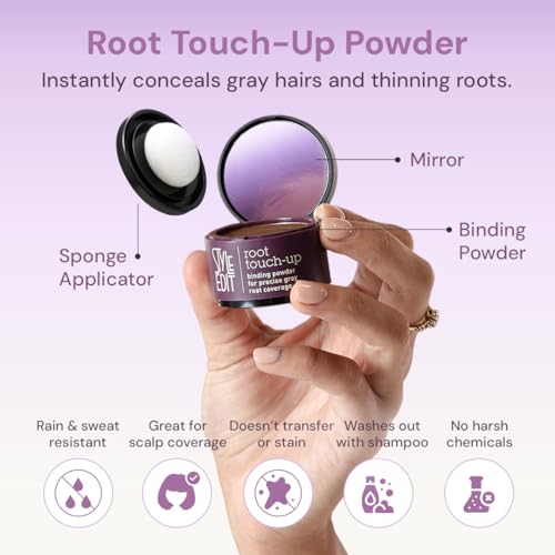 Root Touch Up Powder Dark Brown 2 Pack - Temporary Gray Hair Concealer
