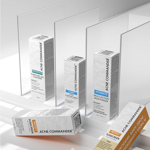 Acne Commander Mineral SPF 50 Face Sunscreen - Non-Comedogenic, Fragrance-Free, Broad Spectrum, Lightweight, 52g