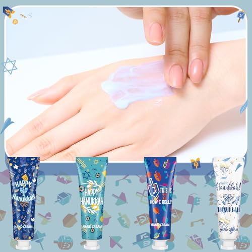32 Pcs Jewish Themed Gifts Bulk Hand Lotion for Guests Hand Cream Travel Size Bulk Party Gifts Jewish Essentials for Women Men