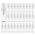 30 Pack Travel Foam Pump Bottles 2oz Clear Refillable Dispensers - Leakproof