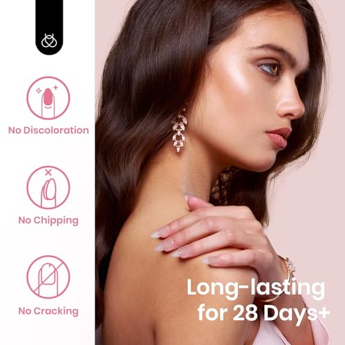 Beetles Poly Nail Gel Set - 6 Colors Nude Pink Glitter Poly Extension Gel, Strong Builder Enhancement for Salon Manicure DIY Home, Long Lasting, Gift for Women Girls, UV & LED Needed
