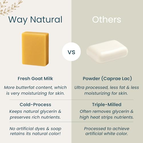 Goat Milk Soap Bar Set - Lavender, Cherry Almond, Honey Oatmeal - 3 Pack 5oz Handmade Skincare