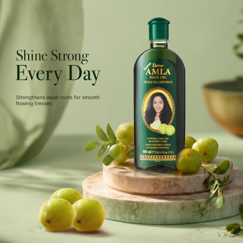 Amla Hair Oil with Vitamin C - 16.9 Fl Oz (Pack of 2) for Nourishing & Strengthening Hair