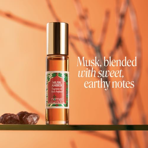 Nemat Musk Amber Roll-On Perfume 0.34 Fl Oz - Unisex Fragrance Oil