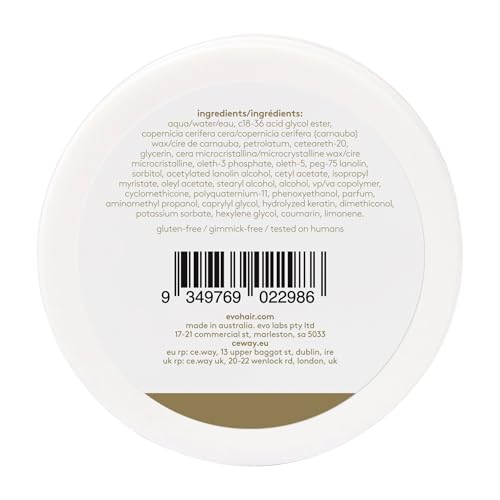 EVO Medium Hold Hair Styling Cream for All Hair Types - 3.2 oz