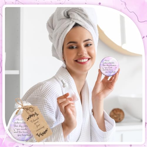 Tradder Purple and Pink Inspirational Compact Mirrors Set – 50 Pieces