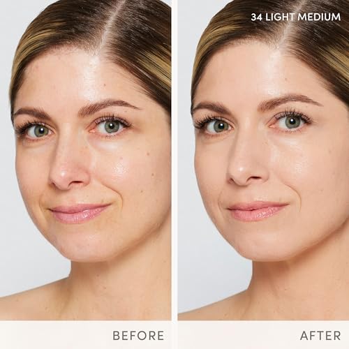jane iredale Skintuition SPF 30 Radiance-Boosting Liquid Foundation, Perfects and Protects Skin, Medium Coverage, Natural Finish, Vegan, Cruelty-Free