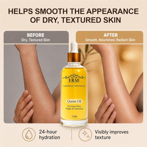ERAE Queen Body Oil - Botanical Hydrating & Firming Oil for Crepe Skin - Variation 1