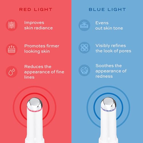 Eye & Face Wand/Tool ? Heated Eye Wand with Vibration for Puffiness, Tired Eyes, Brighter Under Area, Redness Relief, Product Absorption, Smoother Skin & Relaxing Massage