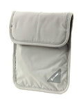 Anti-Theft RFID Neck Pouch - Travel Safe with Adjustable Strap, Neutral Grey (One Size)