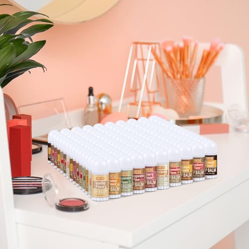 150 Pcs Mini Lip Balms Gift Bulk Assorted Lip Balms Sticks Spf 30 with Sunscreen Lips Care Bag Stuffers Employee Appreciation Gifts Bulk for Staff Teacher Wedding Baby Shower Party Favors