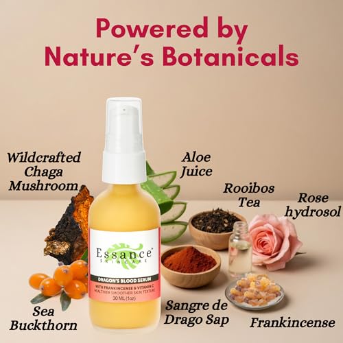 Essance Dragon's Blood Face Serum 1 oz - Hydrating Lightweight Vegan Skincare