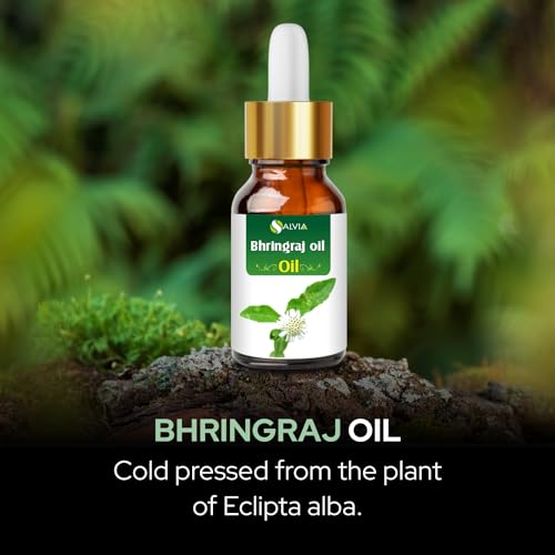 Salvia Bhringraj Oil Cosmetic Grade (15 ml / 0.51 fl oz) with dropper - Nourishing Natural Oil for Scalp & Hair Care DIY Formulations