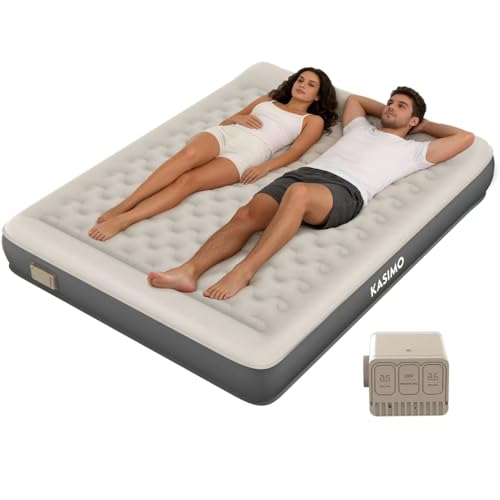 Queen Air Mattress with Wireless Battery Pump - Odorless TPU Material 75x59x8.7 Inches