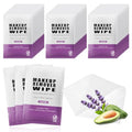 200 Pack Individually Wrapped Makeup Remover Wipes - Lavender Scent, Travel-Friendly