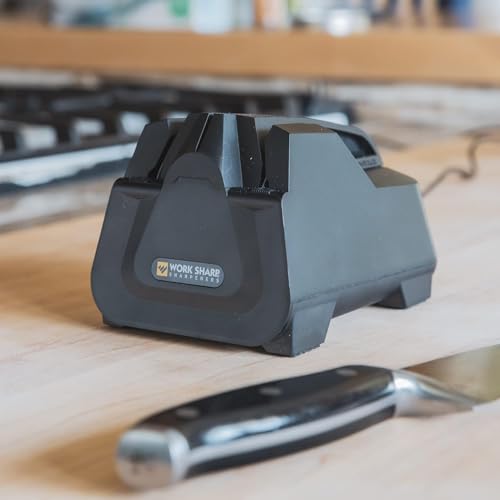 Work Sharp Electric Kitchen Knife Sharpener - Black, Fast & Easy Edge