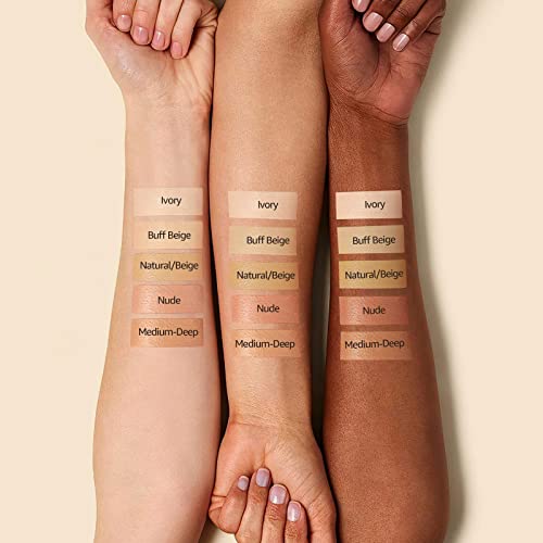 Mushroom Head Air Cushion CC Cream - Tattoo Cover up BB Cream Foundation Makeup Moisturizing Concealer Long-Lasting, Cushion Foundation Full Coverage Self Adjusting (Natural)