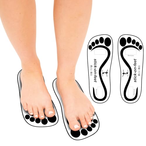 60 Pairs Disposable Spray Tanning Foot Protectors Stick-On Soles for Sunless Tanning