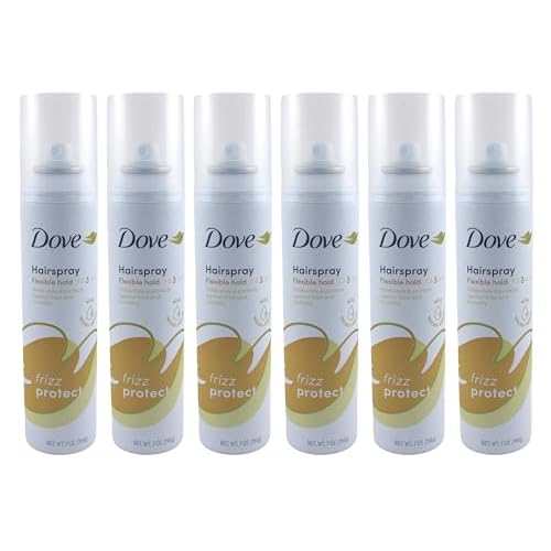 Dove Style + Care Flexible Hold Hairspray, Strong Hold 7 oz (Pack of 6)
