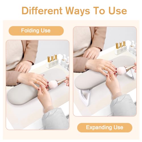 Subay Professional Nail Drill Machine, Electric Nail Drill with Adjustable Speed, PU Leather Nail Arm Rest, Foldable, Aluminum, Model: 7adef094-2201-4699-ac52-15055fad8612