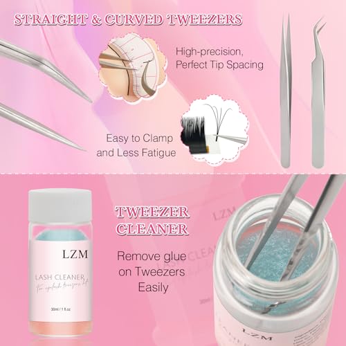 Eyelash Extension Practice Kit with Mannequin Head & Tools for Beginners