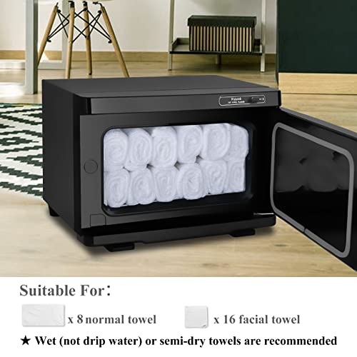 Wuissvnb Black 8L Professional Towel Warmer Cabinet with Auto Reheat