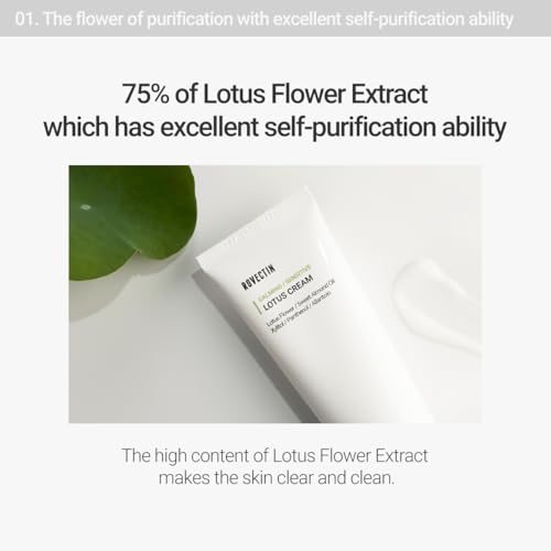 Calming Lotus Water Cream - Lightweight Vegan Moisturizer for Oily & Sensitive Skin - 2 Pack