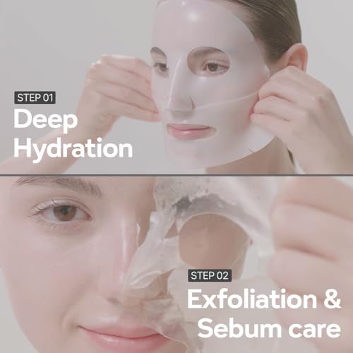Dermall Matrix Collagen Sheet Mask - Hydrating, Lifting & Exfoliating, 10 Sheets
