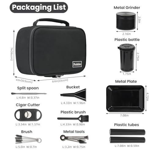 PODAHO Medium Travel Storage Bag with 10 Tools, Water-Resistant Organizer