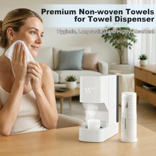 OXBZKMY Hot Face Towel Warmer & Hot Towel Dispenser—Towel Machine, 55°C, 5-Second Heat