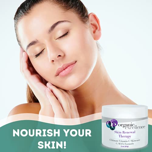 Vitamin C Face & Neck Cream – Organic Excellence Skin Renewal Therapy 2 oz