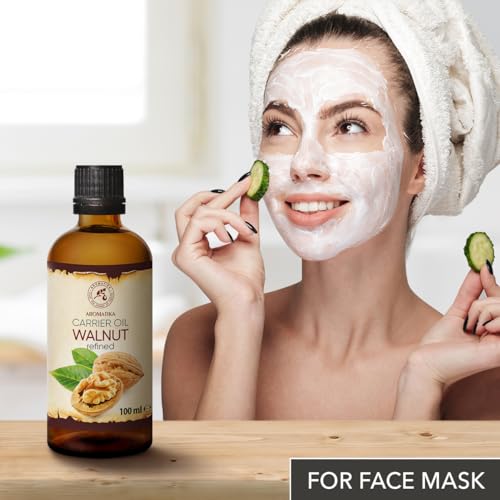 Walnut Oil 3.4 Fl Oz - Pure Face, Body, Hair & Nails Care - Pack of 1