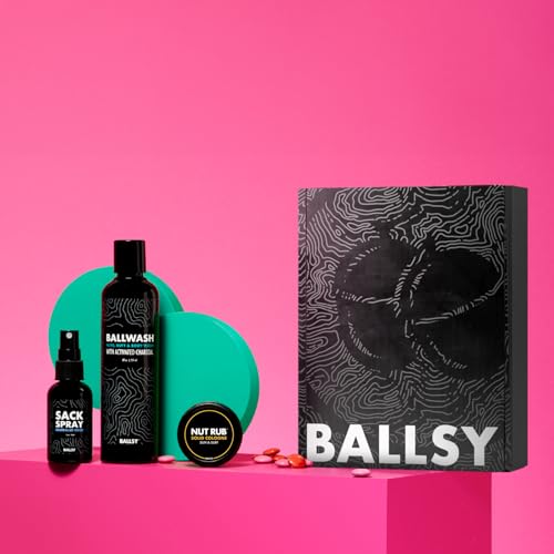 Ballsy Sack Pack Men's Fresh Kit Sun & Surf - Body Wash, Spray & Balm