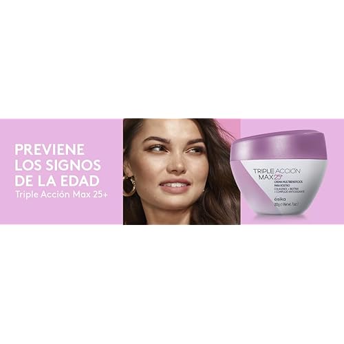?sika Crema facial antiarrugas Hidra Nutritiva Triple Acci?n Max 25+ a?os con ?cido hialur?nico y col?geno, 120g