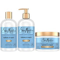 SheaMoisture Hydrate & Repair Shampoo & Conditioner + Curl Cream Set - 12.5 Fl Oz Pack of 3