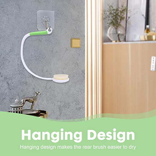 27.5¡± Back Bath Brush with Long Curved Long Handle,Shower Brush with U-Shaped for Cleaning,Body Scrubber for Elderly,Disabled, Post-Surgery,Limited Mobility,Spine Pain,Frozen Shoulder
